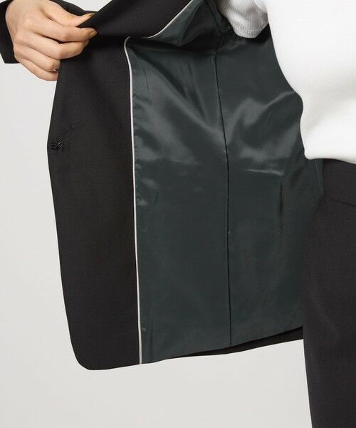 green label relaxing / グリーンレーベル リラクシング ノーカラージャケット | カチリラ ノーラペル ジャケット -ウォッシャブル・ストレッチ- | 詳細8