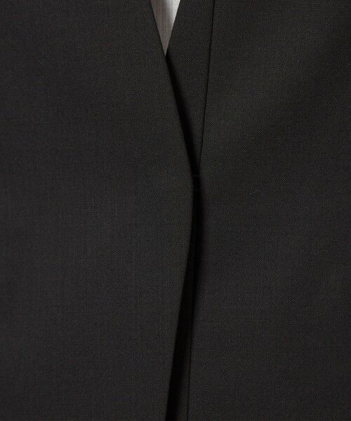 green label relaxing / グリーンレーベル リラクシング ノーカラージャケット | カチリラ ノーラペル ジャケット -ウォッシャブル・ストレッチ- | 詳細9