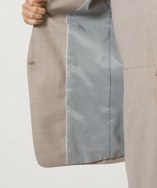 green label relaxing / グリーンレーベル リラクシング ノーカラージャケット | カチリラ ノーラペル ジャケット -ウォッシャブル・ストレッチ- | 詳細14