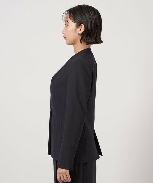 green label relaxing / グリーンレーベル リラクシング ノーカラージャケット | カチリラ ノーラペル ジャケット -ウォッシャブル・ストレッチ- | 詳細23