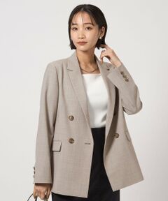 green label relaxing / グリーンレーベル リラクシング テーラードジャケット | カチリラ ダブル ジャケット -ウォッシャブル・ストレッチ-