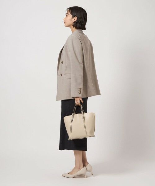 green label relaxing / グリーンレーベル リラクシング テーラードジャケット | カチリラ ダブル ジャケット -ウォッシャブル・ストレッチ- | 詳細4