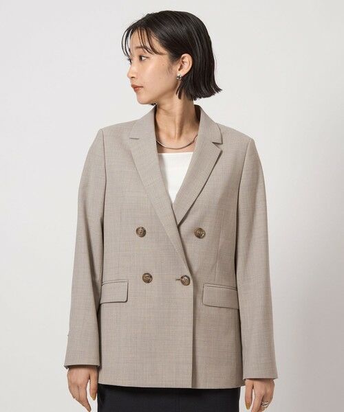 green label relaxing / グリーンレーベル リラクシング テーラードジャケット | カチリラ ダブル ジャケット -ウォッシャブル・ストレッチ- | 詳細5