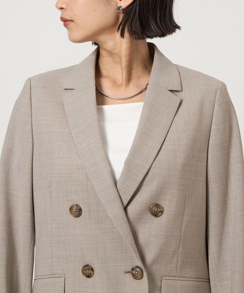 green label relaxing / グリーンレーベル リラクシング テーラードジャケット | カチリラ ダブル ジャケット -ウォッシャブル・ストレッチ- | 詳細8