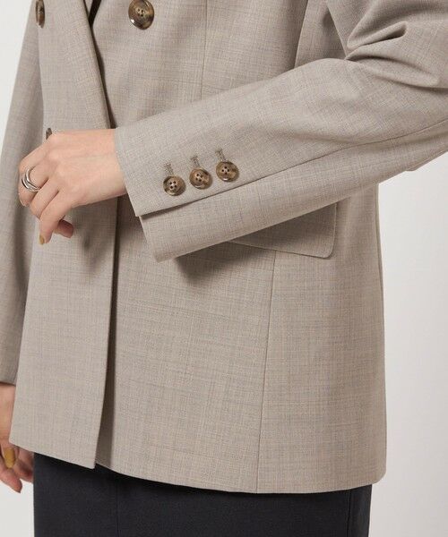 green label relaxing / グリーンレーベル リラクシング テーラードジャケット | カチリラ ダブル ジャケット -ウォッシャブル・ストレッチ- | 詳細9