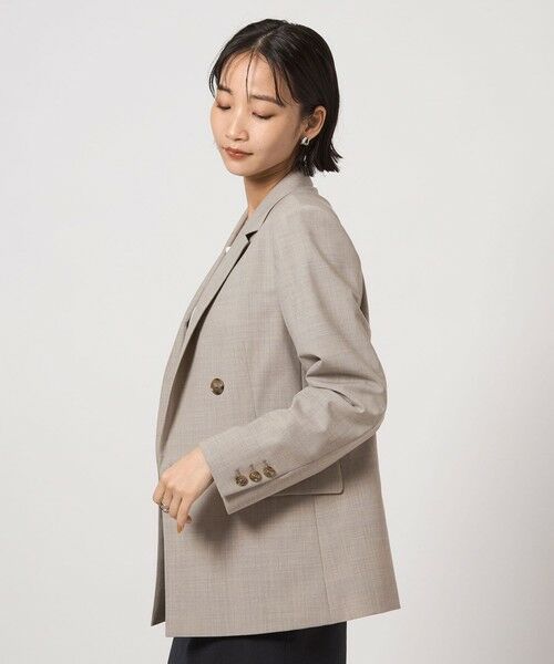 green label relaxing / グリーンレーベル リラクシング テーラードジャケット | カチリラ ダブル ジャケット -ウォッシャブル・ストレッチ- | 詳細1