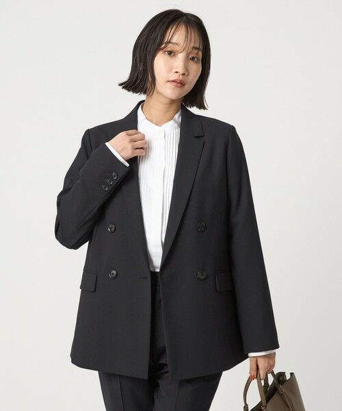 green label relaxing / グリーンレーベル リラクシング テーラードジャケット | カチリラ ダブル ジャケット -ウォッシャブル・ストレッチ- | 詳細20