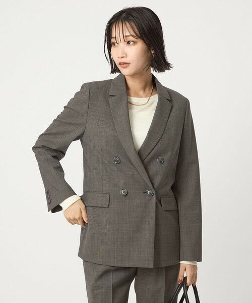 green label relaxing / グリーンレーベル リラクシング テーラードジャケット | カチリラ ダブル ジャケット -ウォッシャブル・ストレッチ- | 詳細25