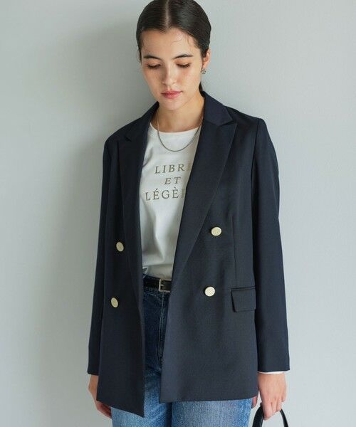 green label relaxing / グリーンレーベル リラクシング テーラードジャケット | ［size SHORTあり］Greed グリード ダブル ジャケット ウォッシャブル | 詳細6