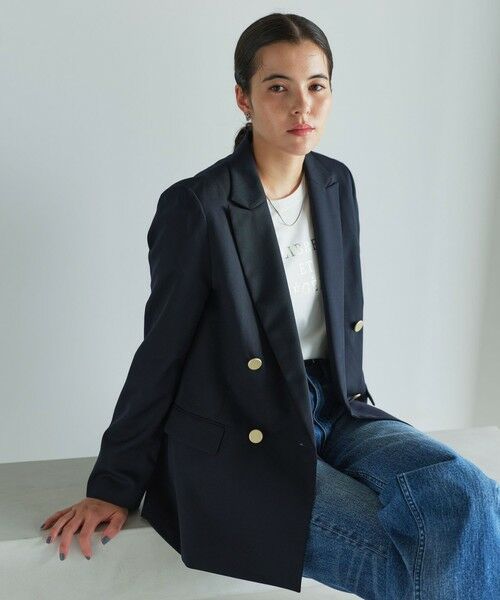 green label relaxing / グリーンレーベル リラクシング テーラードジャケット | ［size SHORTあり］Greed グリード ダブル ジャケット ウォッシャブル | 詳細8