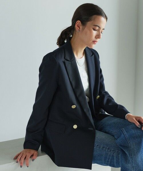 green label relaxing ダブルジャケット green label relaxing ジャケット テーラードジャケット