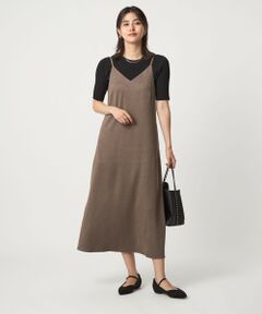 green label relaxing / グリーンレーベル リラクシング ロング・マキシ丈ワンピース | スウェードライク キャミソール ワンピース