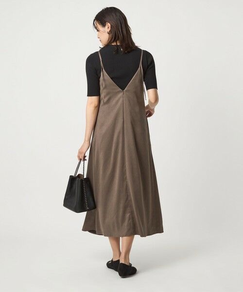 green label relaxing / グリーンレーベル リラクシング ロング・マキシ丈ワンピース | スウェードライク キャミソール ワンピース | 詳細9