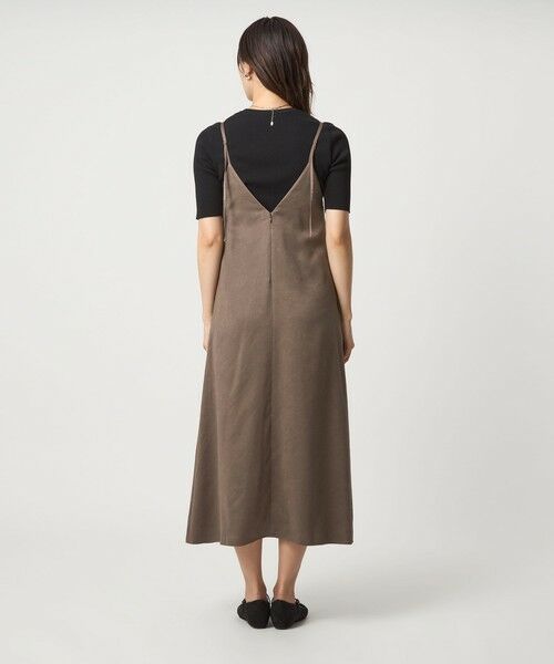 green label relaxing / グリーンレーベル リラクシング ロング・マキシ丈ワンピース | スウェードライク キャミソール ワンピース | 詳細12