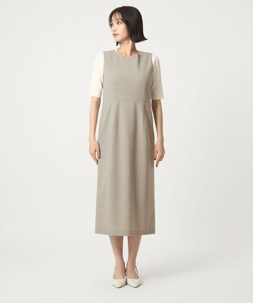 green label relaxing / グリーンレーベル リラクシング ロング・マキシ丈ワンピース | カチリラ ワンピース -ウォッシャブル・ストレッチ- | 詳細7