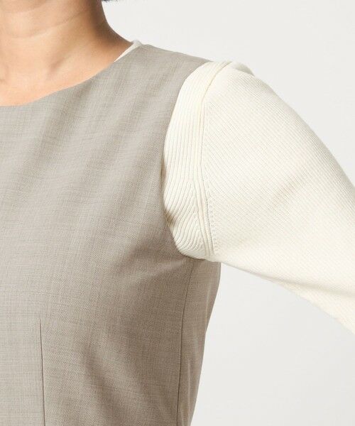 green label relaxing / グリーンレーベル リラクシング ロング・マキシ丈ワンピース | カチリラ ワンピース -ウォッシャブル・ストレッチ- | 詳細11