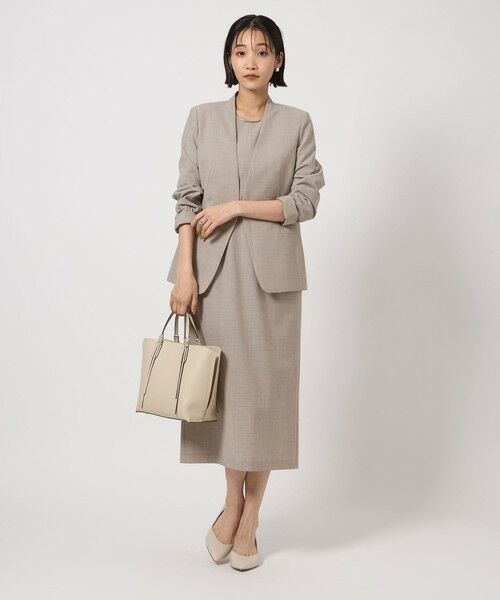 green label relaxing / グリーンレーベル リラクシング ロング・マキシ丈ワンピース | カチリラ ワンピース -ウォッシャブル・ストレッチ- | 詳細5