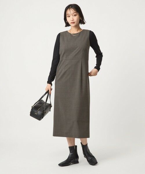 green label relaxing / グリーンレーベル リラクシング ロング・マキシ丈ワンピース | カチリラ ワンピース -ウォッシャブル・ストレッチ- | 詳細28