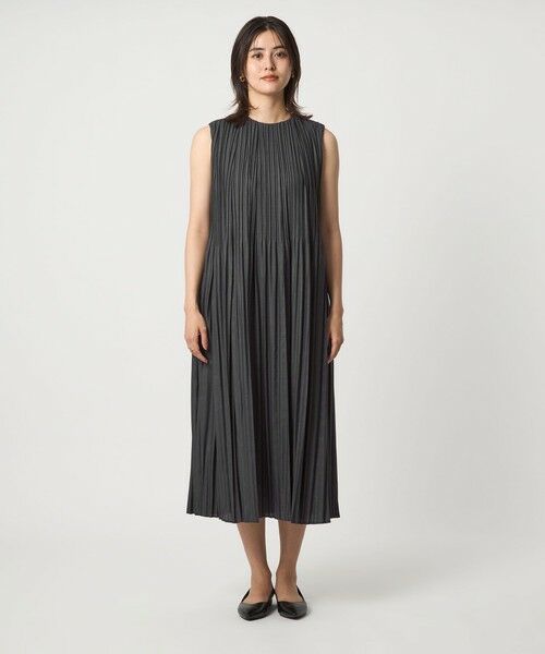 green label relaxing / グリーンレーベル リラクシング ドレス | チンツボイル プリーツ ワンピース | 詳細3