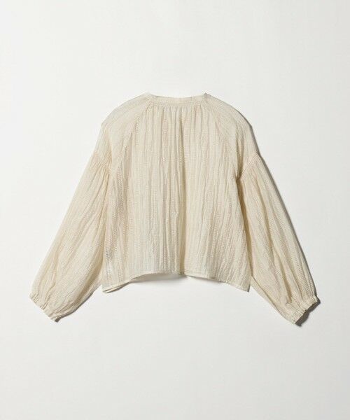 green label relaxing / グリーンレーベル リラクシング シャツ・ブラウス | リボン シアー ブラウス | 詳細15