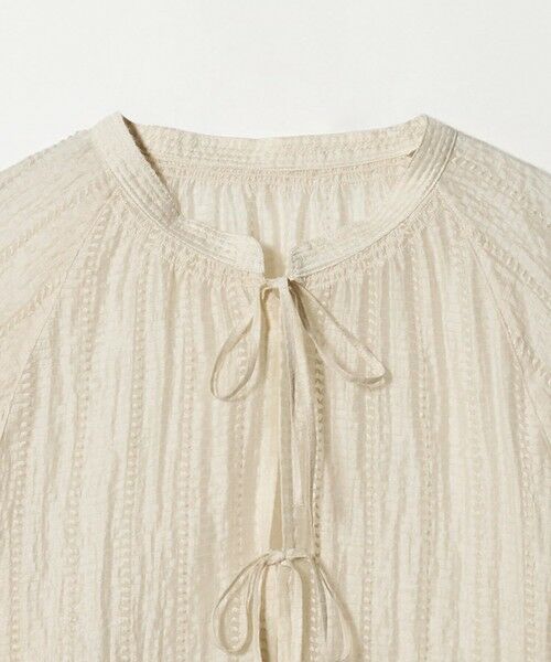 green label relaxing / グリーンレーベル リラクシング シャツ・ブラウス | リボン シアー ブラウス | 詳細16