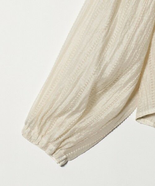 green label relaxing / グリーンレーベル リラクシング シャツ・ブラウス | リボン シアー ブラウス | 詳細17