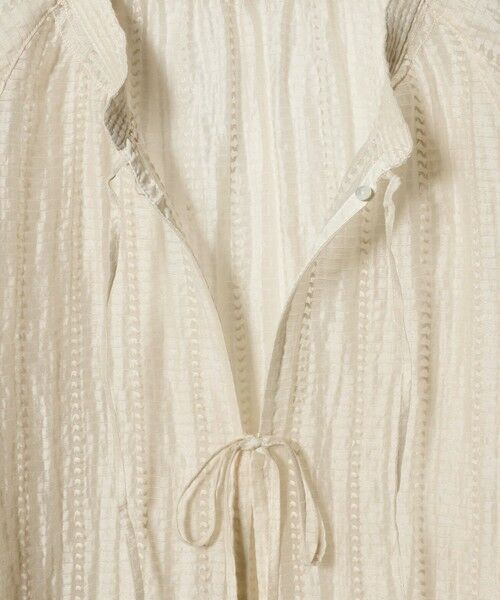 green label relaxing / グリーンレーベル リラクシング シャツ・ブラウス | リボン シアー ブラウス | 詳細18