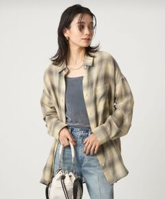 green label relaxing / グリーンレーベル リラクシング シャツ・ブラウス | ［size SHORTあり］シアー チェック シャツ