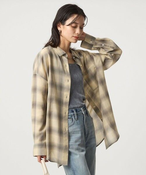 green label relaxing / グリーンレーベル リラクシング シャツ・ブラウス | ［size SHORTあり］シアー チェック シャツ | 詳細7