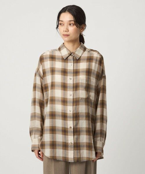 green label relaxing / グリーンレーベル リラクシング シャツ・ブラウス | ［size SHORTあり］シアー チェック シャツ | 詳細22