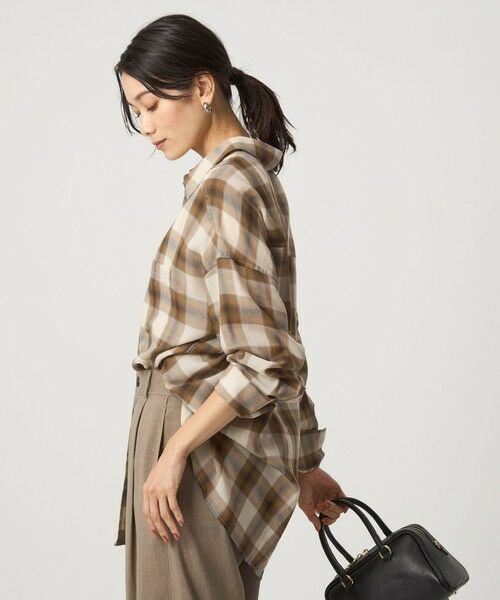 green label relaxing / グリーンレーベル リラクシング シャツ・ブラウス | ［size SHORTあり］シアー チェック シャツ | 詳細14