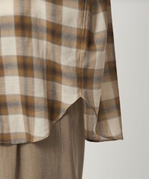 green label relaxing / グリーンレーベル リラクシング シャツ・ブラウス | ［size SHORTあり］シアー チェック シャツ | 詳細27