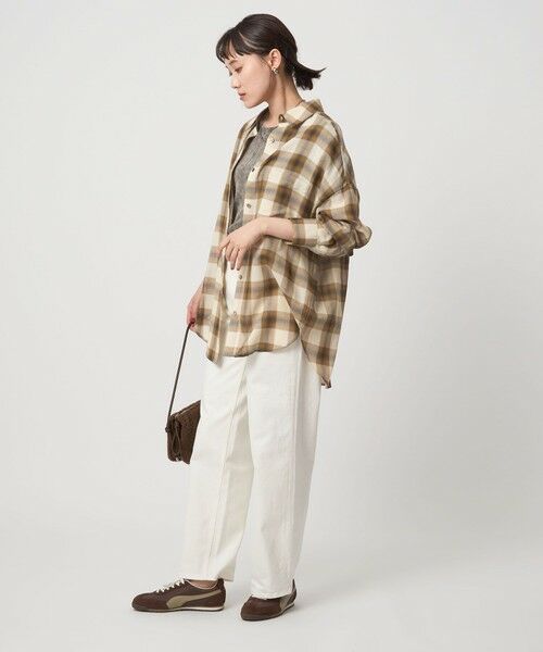 green label relaxing / グリーンレーベル リラクシング シャツ・ブラウス | ［size SHORTあり］シアー チェック シャツ | 詳細20