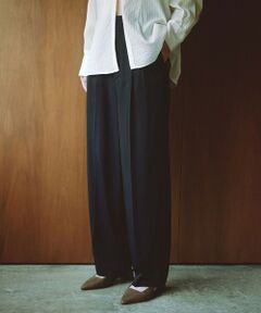 green label relaxing / グリーンレーベル リラクシング スラックス・ドレスパンツ | ＜SEASONAL COLLECTION＞2タック パンツ