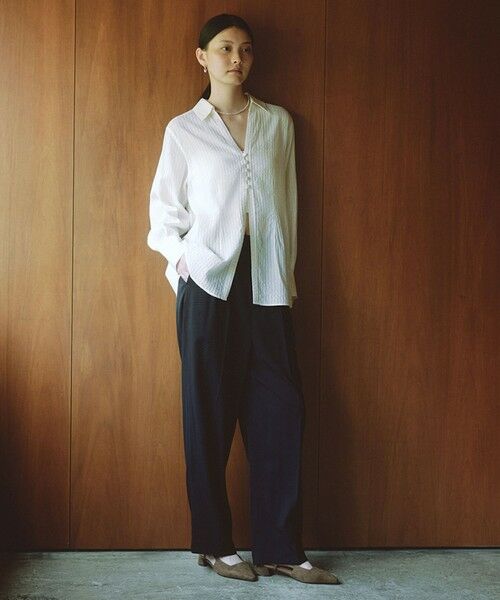 green label relaxing / グリーンレーベル リラクシング スラックス・ドレスパンツ | ＜SEASONAL COLLECTION＞2タック パンツ | 詳細1