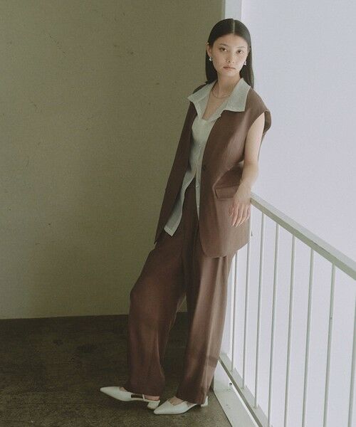 green label relaxing / グリーンレーベル リラクシング スラックス・ドレスパンツ | ＜SEASONAL COLLECTION＞2タック パンツ | 詳細23