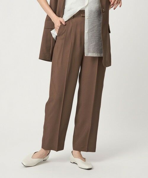 green label relaxing / グリーンレーベル リラクシング スラックス・ドレスパンツ | ＜SEASONAL COLLECTION＞2タック パンツ | 詳細24