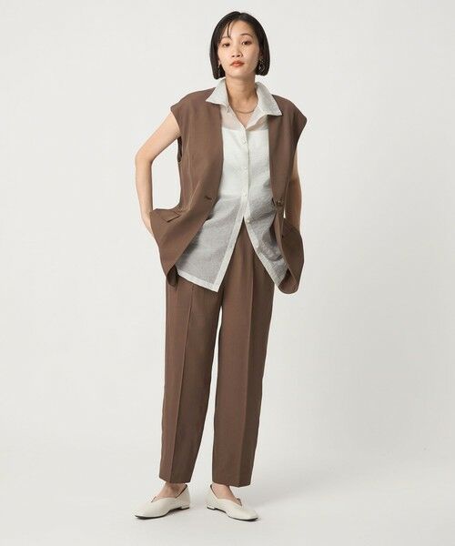 green label relaxing / グリーンレーベル リラクシング スラックス・ドレスパンツ | ＜SEASONAL COLLECTION＞2タック パンツ | 詳細25