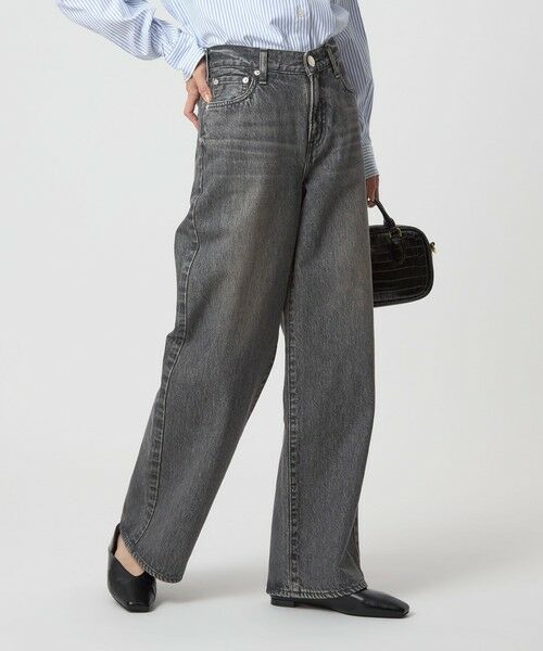 green label relaxing/グリーンレーベル リラクシング 【別注】<NEEDBY heritage>MEI ワイド ストレート デニム BLACK S green label relaxing/グリーンレーベル リラクシング 【別注】<NEEDBY heritage>MEI ワイド ストレート デニム BLACK S