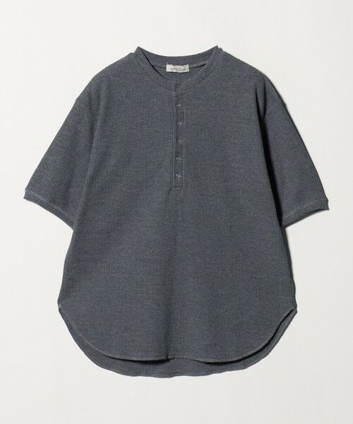 green label relaxing / グリーンレーベル リラクシング カットソー | 【WEB限定】＜at ease＞ワッフル ヘンリーネック 5分袖 プルオーバー カットソー | 詳細6