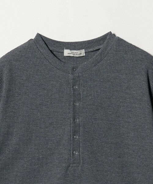 green label relaxing / グリーンレーベル リラクシング カットソー | 【WEB限定】＜at ease＞ワッフル ヘンリーネック 5分袖 プルオーバー カットソー | 詳細8