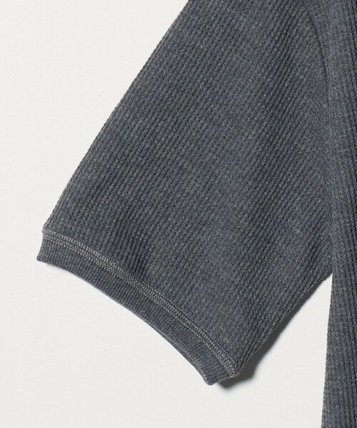 green label relaxing / グリーンレーベル リラクシング カットソー | 【WEB限定】＜at ease＞ワッフル ヘンリーネック 5分袖 プルオーバー カットソー | 詳細9