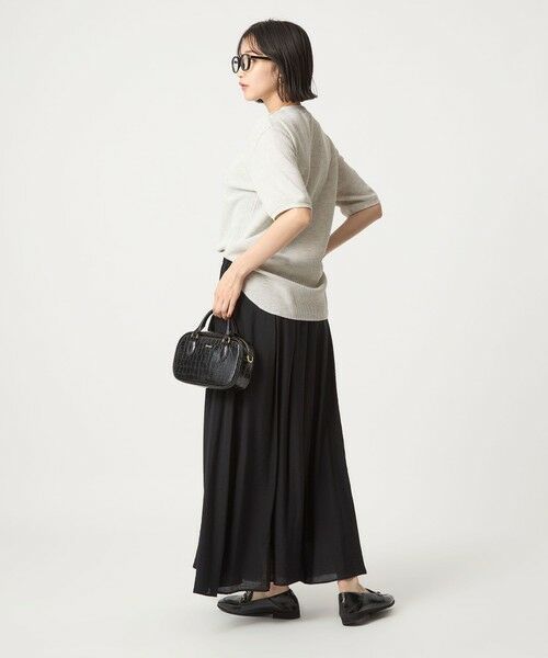 green label relaxing / グリーンレーベル リラクシング カットソー | 【WEB限定】＜at ease＞ワッフル ヘンリーネック 5分袖 プルオーバー カットソー | 詳細14