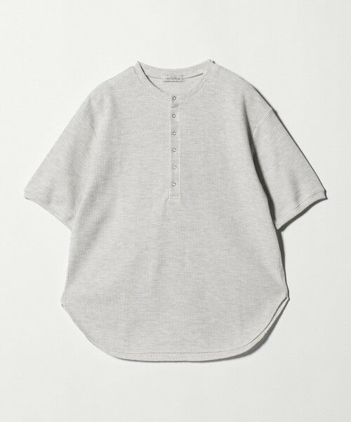 green label relaxing / グリーンレーベル リラクシング カットソー | 【WEB限定】＜at ease＞ワッフル ヘンリーネック 5分袖 プルオーバー カットソー | 詳細16