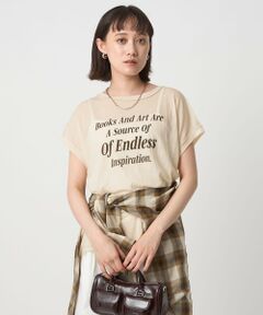 green label relaxing / グリーンレーベル リラクシング カットソー | シアー ロゴ ショートスリーブ Tシャツ