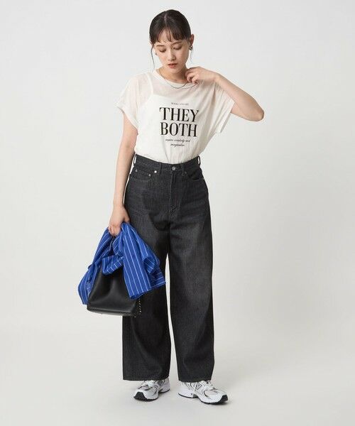 green label relaxing / グリーンレーベル リラクシング カットソー | シアー ロゴ ショートスリーブ Tシャツ | 詳細2