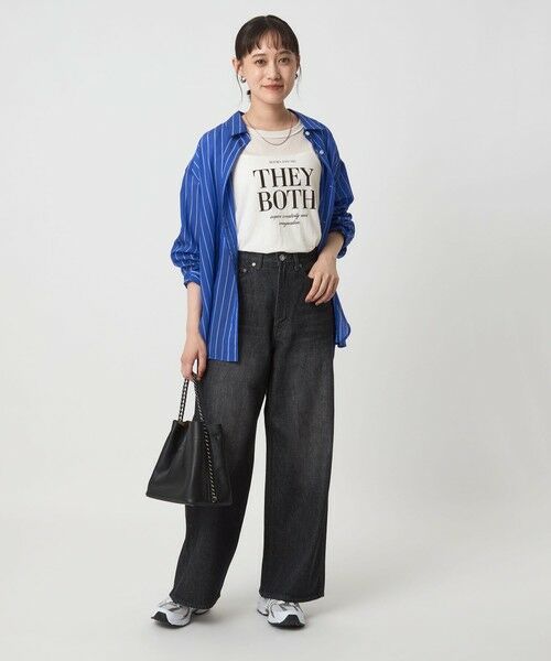 green label relaxing / グリーンレーベル リラクシング カットソー | シアー ロゴ ショートスリーブ Tシャツ | 詳細3