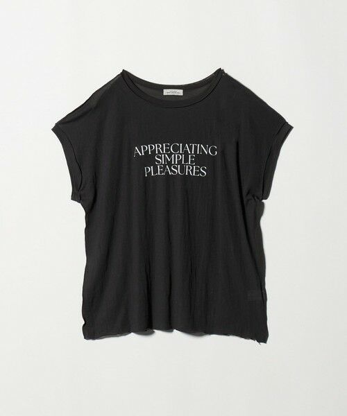 green label relaxing / グリーンレーベル リラクシング カットソー | シアー ロゴ ショートスリーブ Tシャツ | 詳細15