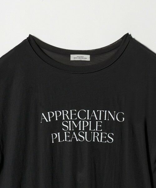 green label relaxing / グリーンレーベル リラクシング カットソー | シアー ロゴ ショートスリーブ Tシャツ | 詳細17