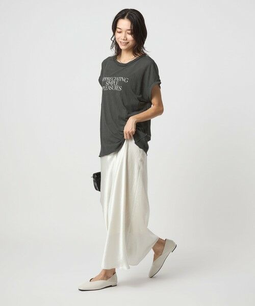 green label relaxing / グリーンレーベル リラクシング カットソー | シアー ロゴ ショートスリーブ Tシャツ | 詳細11